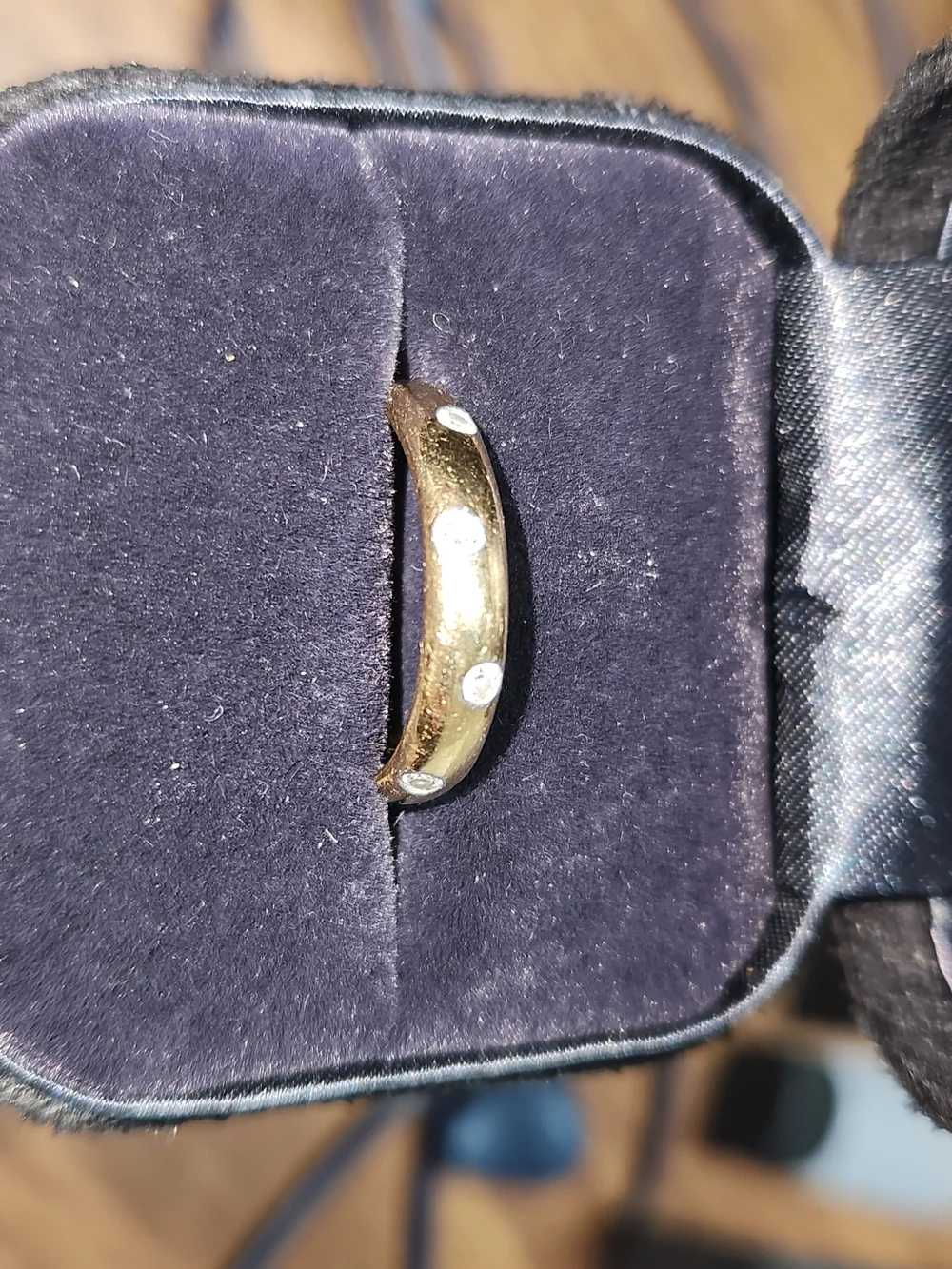 Tiffany & Co. Etoile Gold Band Ring with Diamonds